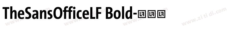 TheSansOfficeLF Bold字体转换
